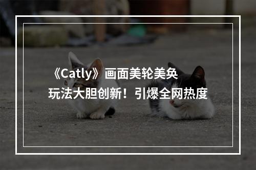 《Catly》画面美轮美奂玩法大胆创新！引爆全网热度