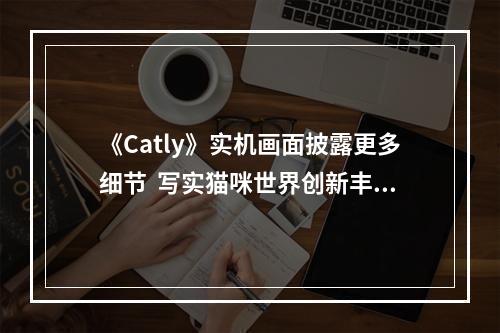 《Catly》实机画面披露更多细节  写实猫咪世界创新丰富