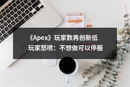 《Apex》玩家数再创新低 玩家怒喷：不想做可以停服