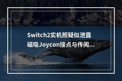 Switch2实机照疑似泄露 磁吸Joycon接点与传闻一致