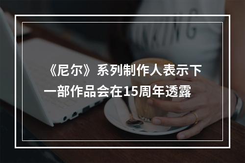 《尼尔》系列制作人表示下一部作品会在15周年透露