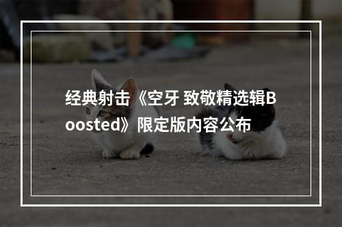 经典射击《空牙 致敬精选辑Boosted》限定版内容公布