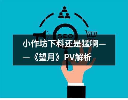 小作坊下料还是猛啊——《望月》PV解析