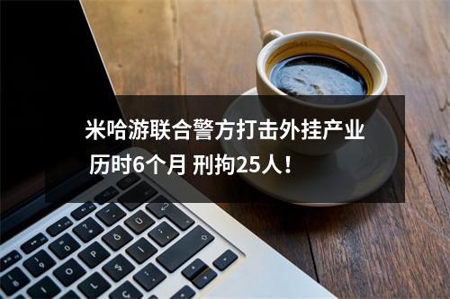 米哈游联合警方打击外挂产业 历时6个月 刑拘25人！