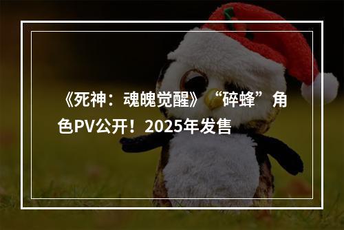 《死神：魂魄觉醒》“碎蜂”角色PV公开！2025年发售