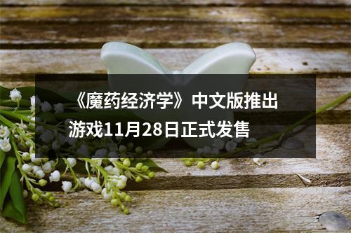 《魔药经济学》中文版推出 游戏11月28日正式发售