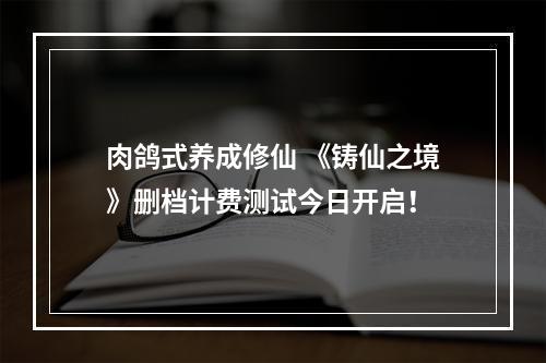 肉鸽式养成修仙 《铸仙之境》删档计费测试今日开启！