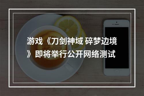 游戏《刀剑神域 碎梦边境》即将举行公开网络测试