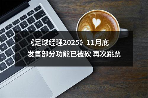 《足球经理2025》11月底发售部分功能已被砍 再次跳票