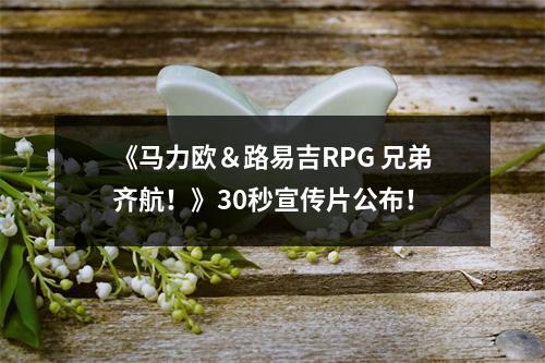 《马力欧＆路易吉RPG 兄弟齐航！》30秒宣传片公布！