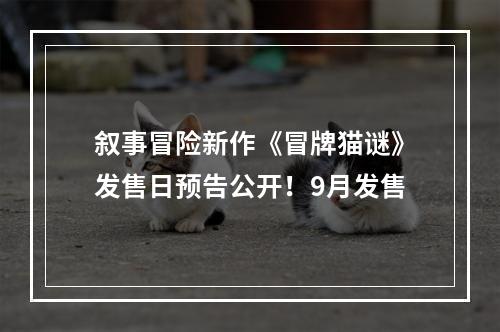 叙事冒险新作《冒牌猫谜》发售日预告公开！9月发售