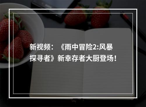 新视频：《雨中冒险2:风暴探寻者》新幸存者大厨登场！