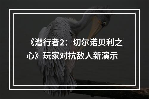 《潜行者2：切尔诺贝利之心》玩家对抗敌人新演示