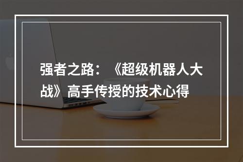 强者之路：《超级机器人大战》高手传授的技术心得