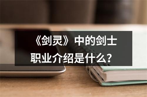 《剑灵》中的剑士职业介绍是什么？