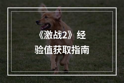 《激战2》经验值获取指南