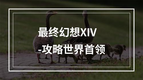 最终幻想XIV-攻略世界首领