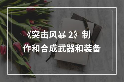 《突击风暴 2》制作和合成武器和装备