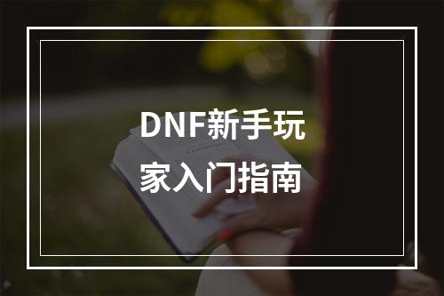 DNF新手玩家入门指南