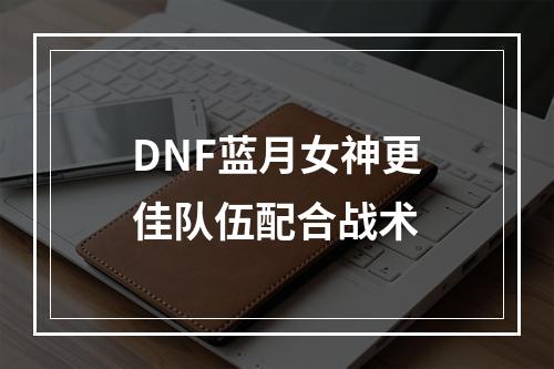 DNF蓝月女神更佳队伍配合战术