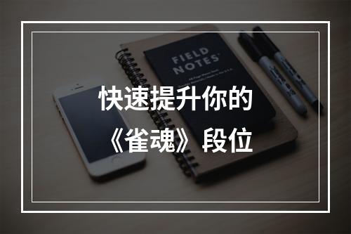 快速提升你的《雀魂》段位