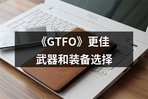 《GTFO》更佳武器和装备选择