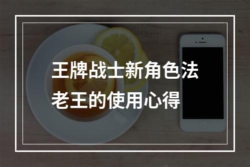 王牌战士新角色法老王的使用心得