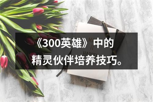 《300英雄》中的精灵伙伴培养技巧。