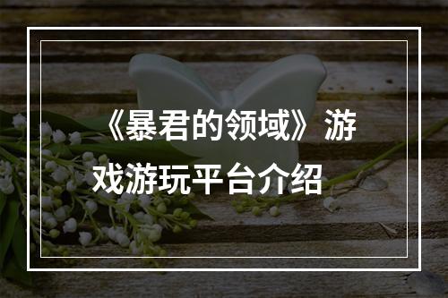 《暴君的领域》游戏游玩平台介绍