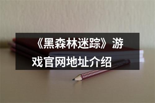 《黑森林迷踪》游戏官网地址介绍