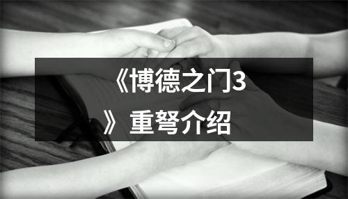 《博德之门3》重弩介绍