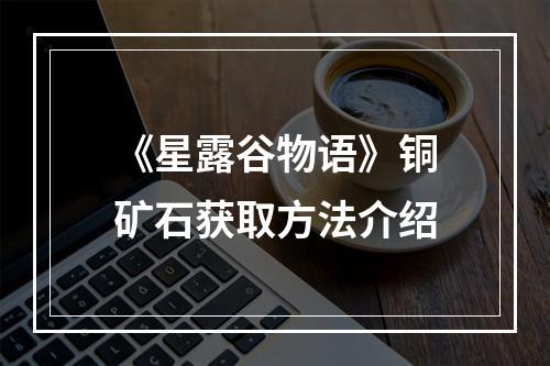 《星露谷物语》铜矿石获取方法介绍