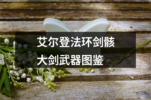 艾尔登法环剑骸大剑武器图鉴