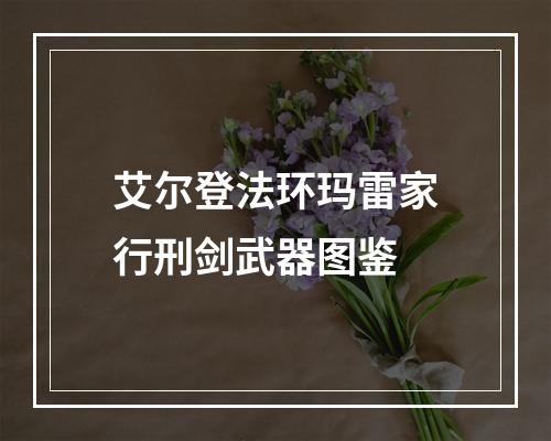 艾尔登法环玛雷家行刑剑武器图鉴