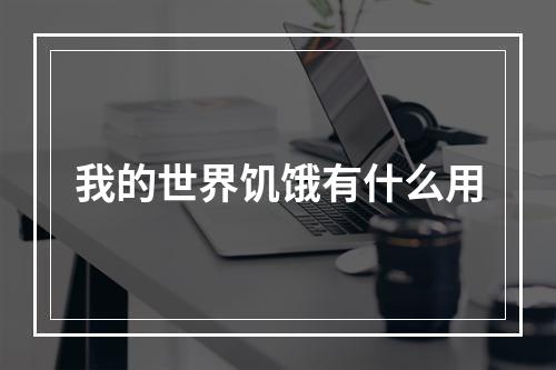 我的世界饥饿有什么用