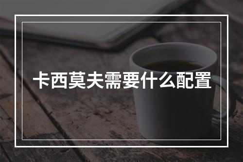 卡西莫夫需要什么配置