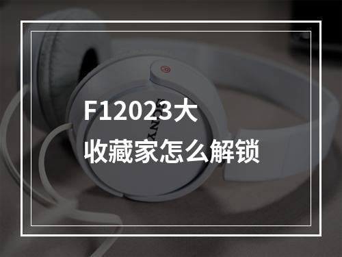 F12023大收藏家怎么解锁