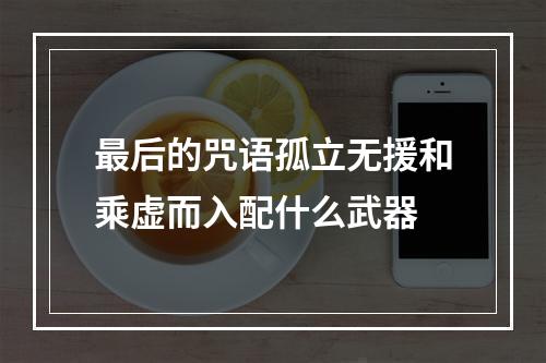 最后的咒语孤立无援和乘虚而入配什么武器