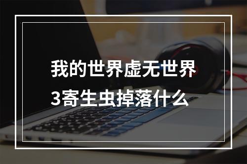 我的世界虚无世界3寄生虫掉落什么