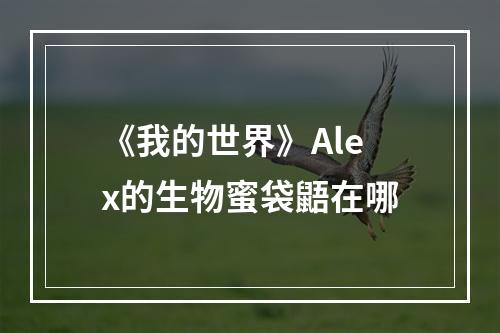 《我的世界》Alex的生物蜜袋鼯在哪