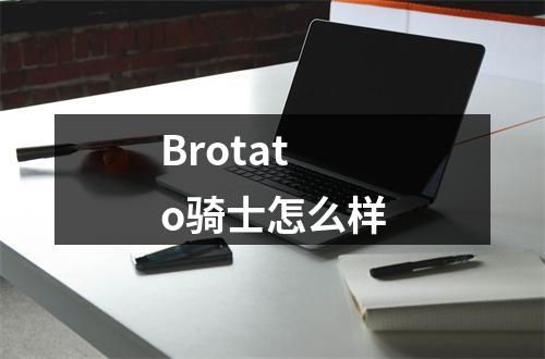 Brotato骑士怎么样