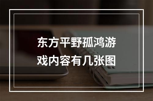 东方平野孤鸿游戏内容有几张图