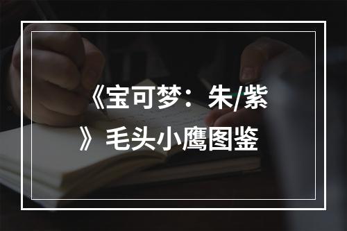 《宝可梦：朱/紫》毛头小鹰图鉴