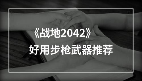 《战地2042》好用步枪武器推荐