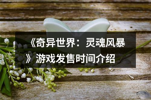 《奇异世界：灵魂风暴》游戏发售时间介绍