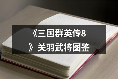 《三国群英传8》关羽武将图鉴