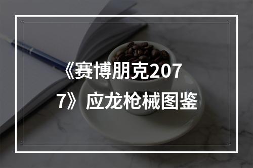 《赛博朋克2077》应龙枪械图鉴