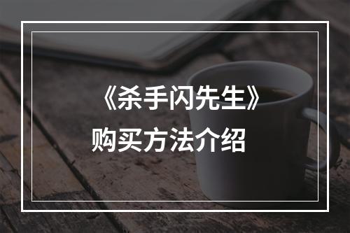 《杀手闪先生》购买方法介绍