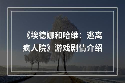 《埃德娜和哈维：逃离疯人院》游戏剧情介绍