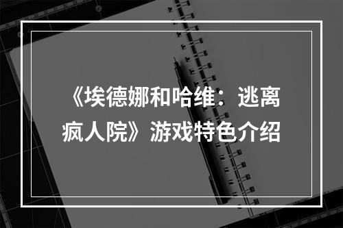 《埃德娜和哈维：逃离疯人院》游戏特色介绍